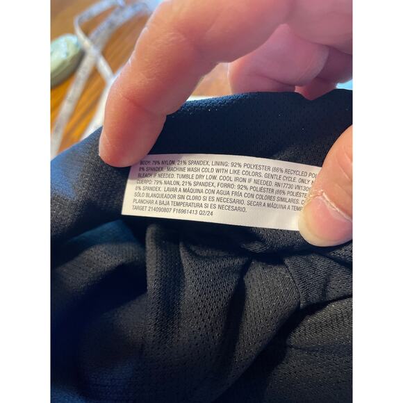 NWT Bodysuit - Size Small All In Motion Black Moisture Wicking, Quick Drying, - Picture 9 of 9